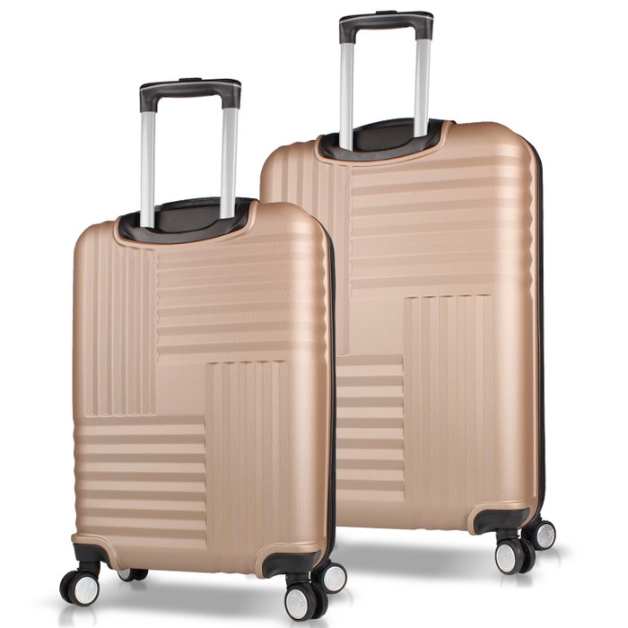 Zoozie Bags Set de Maletas de 2 Piezas en Oro Zoozie Bags Set de Maletas de 2 Piezas en Oro